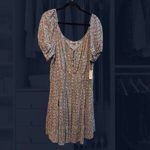 Liberty Love Peasant Dress Size 2X NWOT